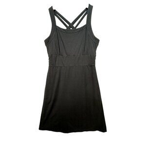 Cabelas Womens Activewear Summer Dress Size M Black Sleeveless Crisscross Back